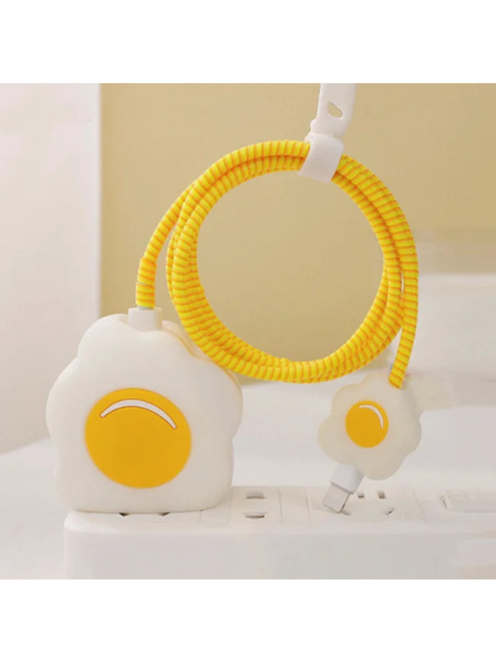 Eggy Breakfast iPhone Charger Cover Cable Protectors P31